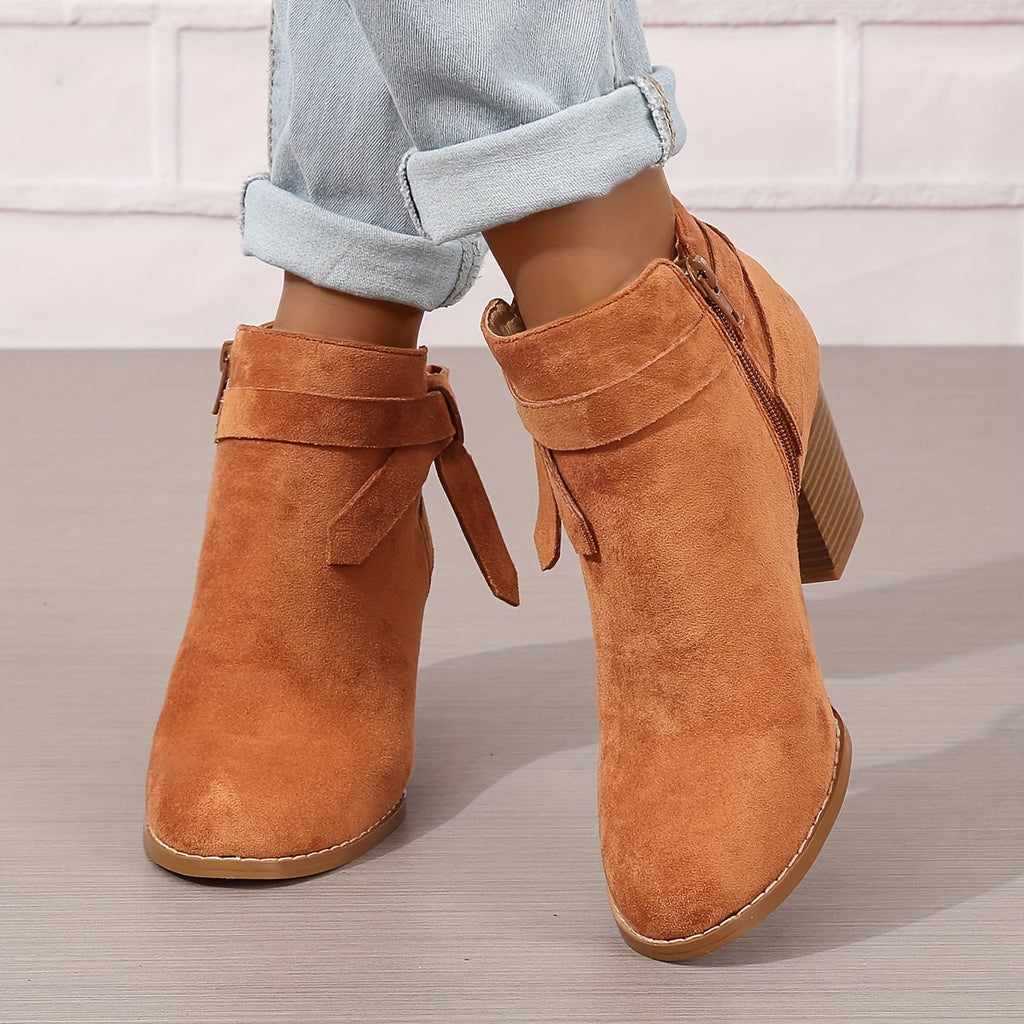 Women's Block-Heel Chelsea Ankle Boots