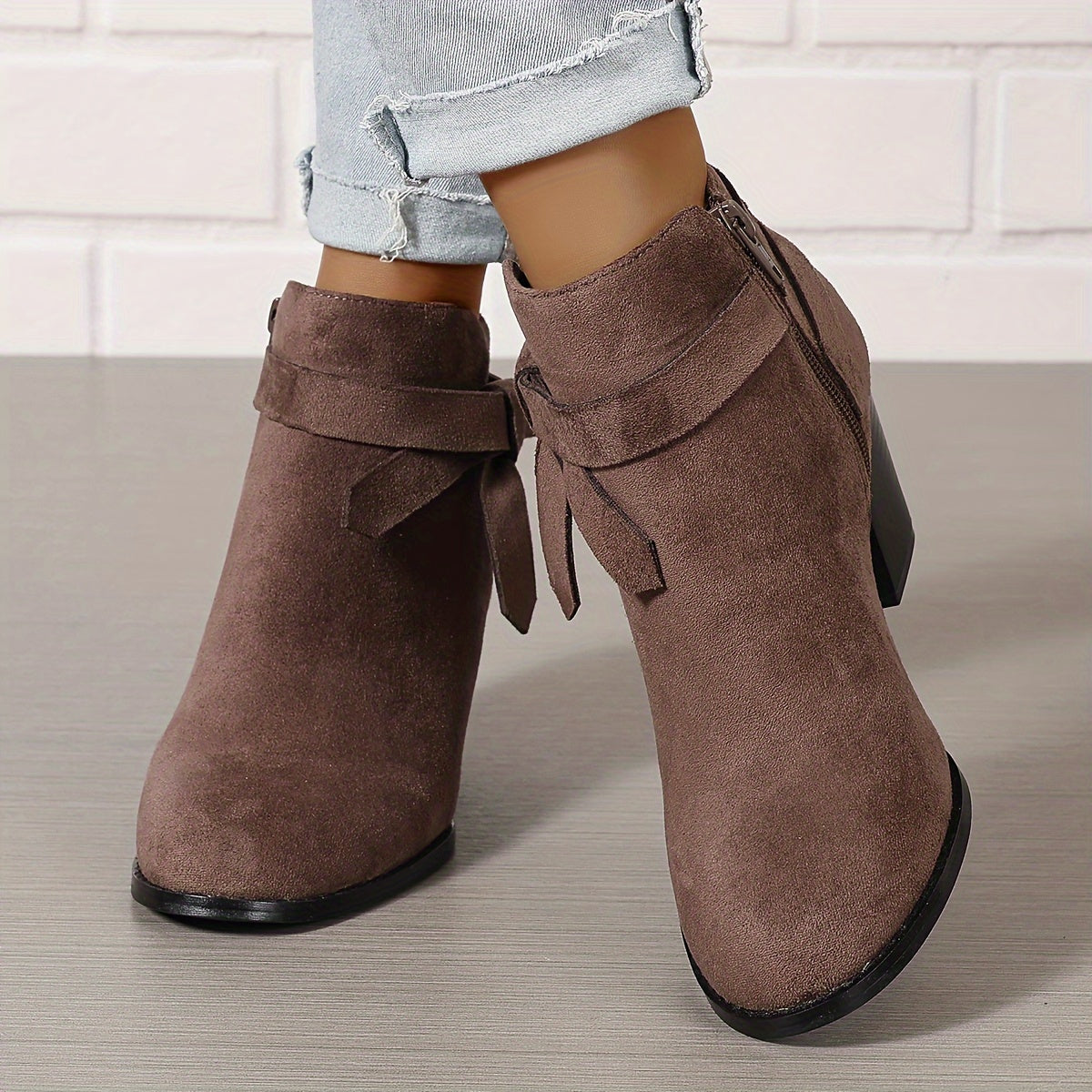 Women's Block-Heel Chelsea Ankle Boots