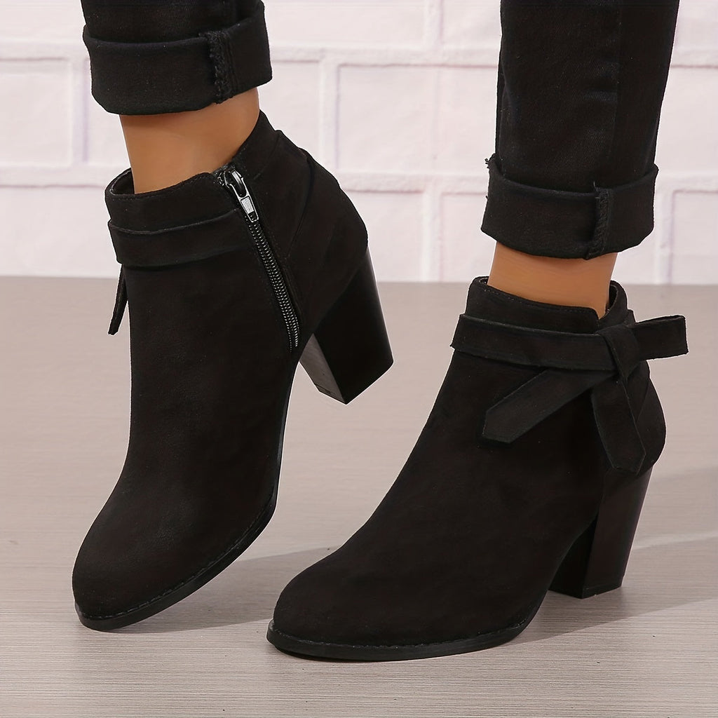 Women's Block-Heel Chelsea Ankle Boots
