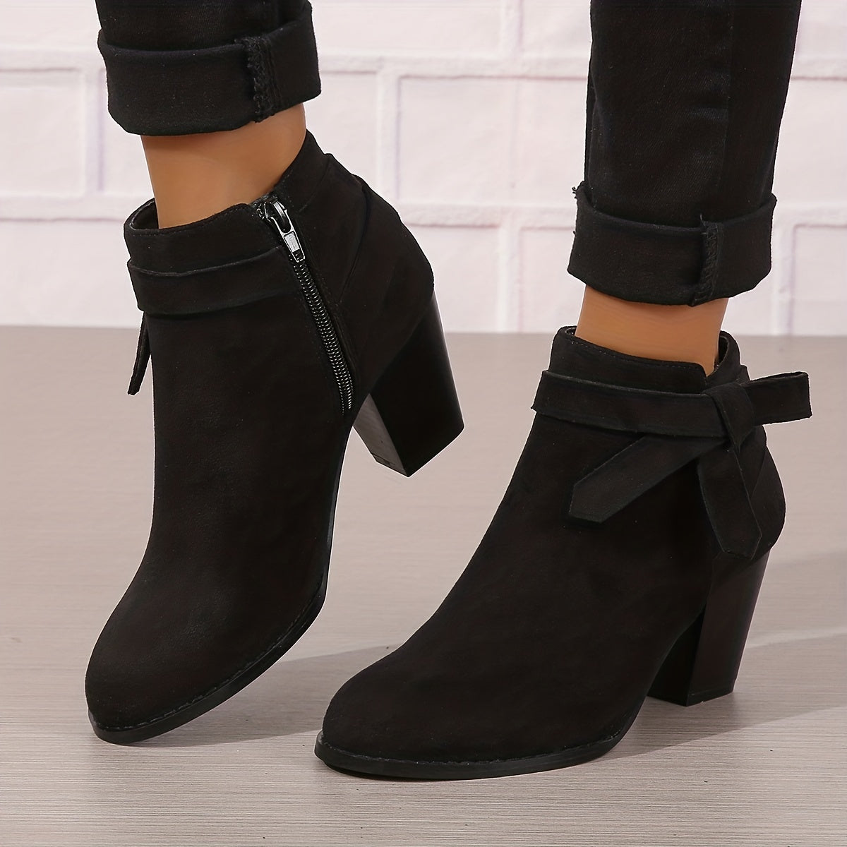 Women's Block-Heel Chelsea Ankle Boots