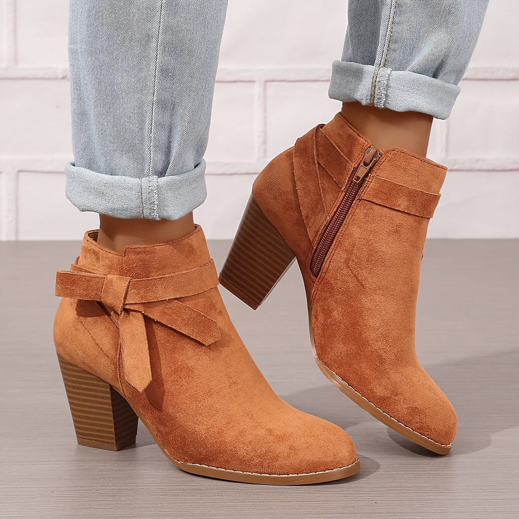 Women's Block-Heel Chelsea Ankle Boots