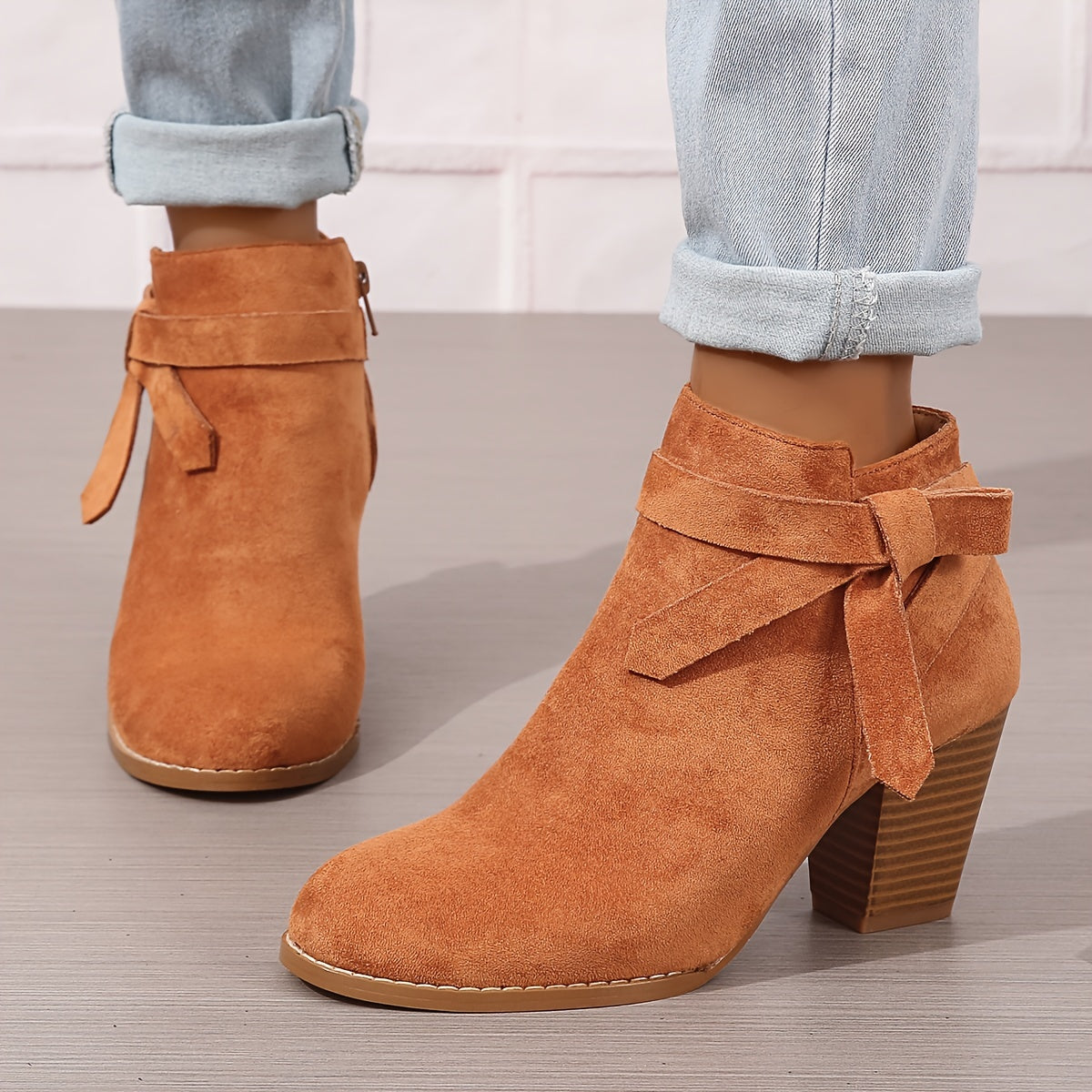 Women's Block-Heel Chelsea Ankle Boots