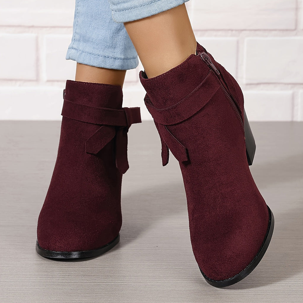 Women's Block-Heel Chelsea Ankle Boots