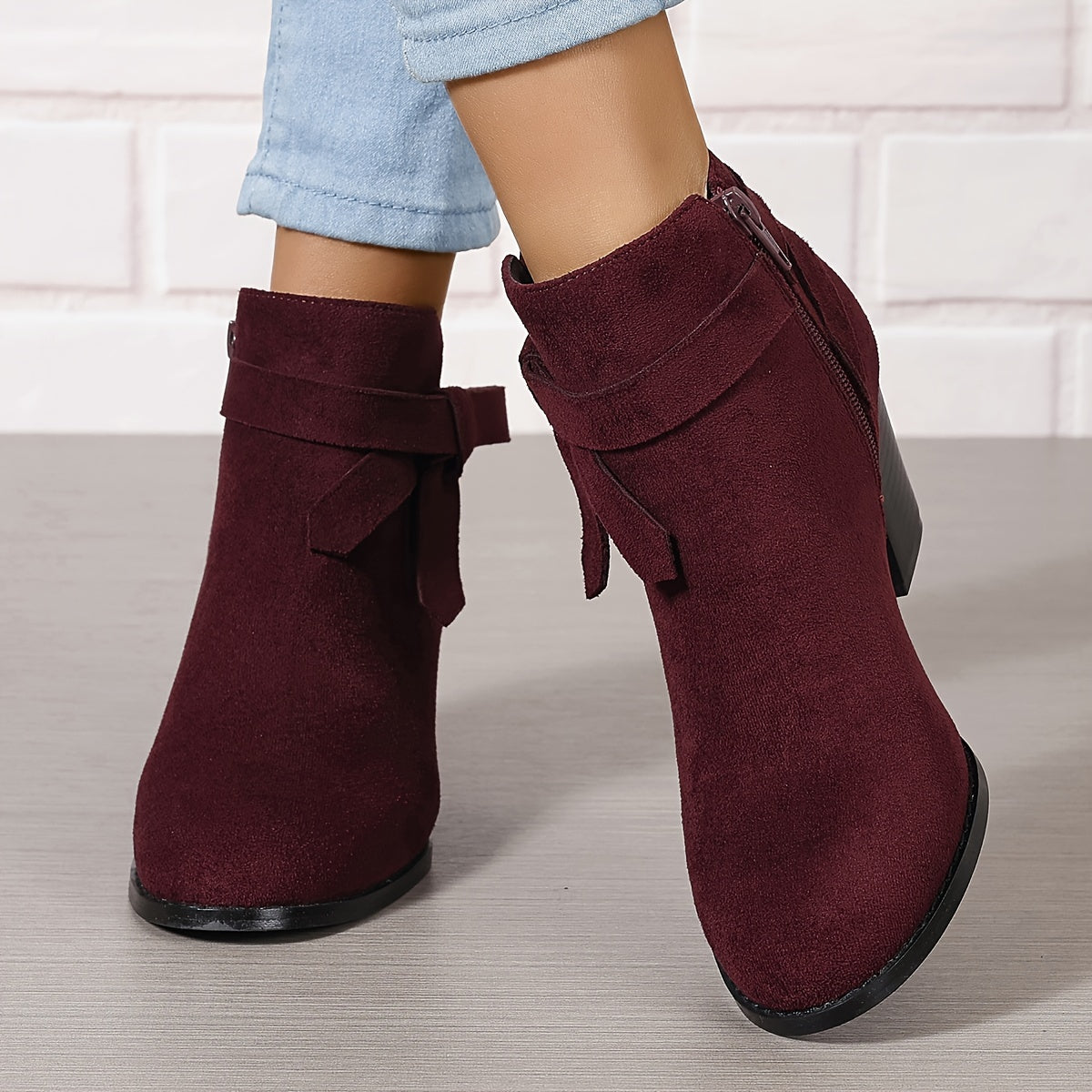 Women's Block-Heel Chelsea Ankle Boots