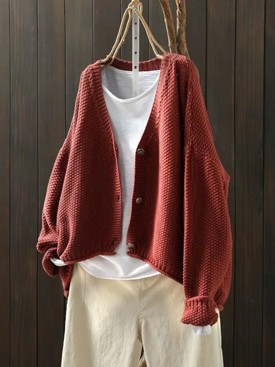 Women's Relaxed Oversized Knit Cardigan