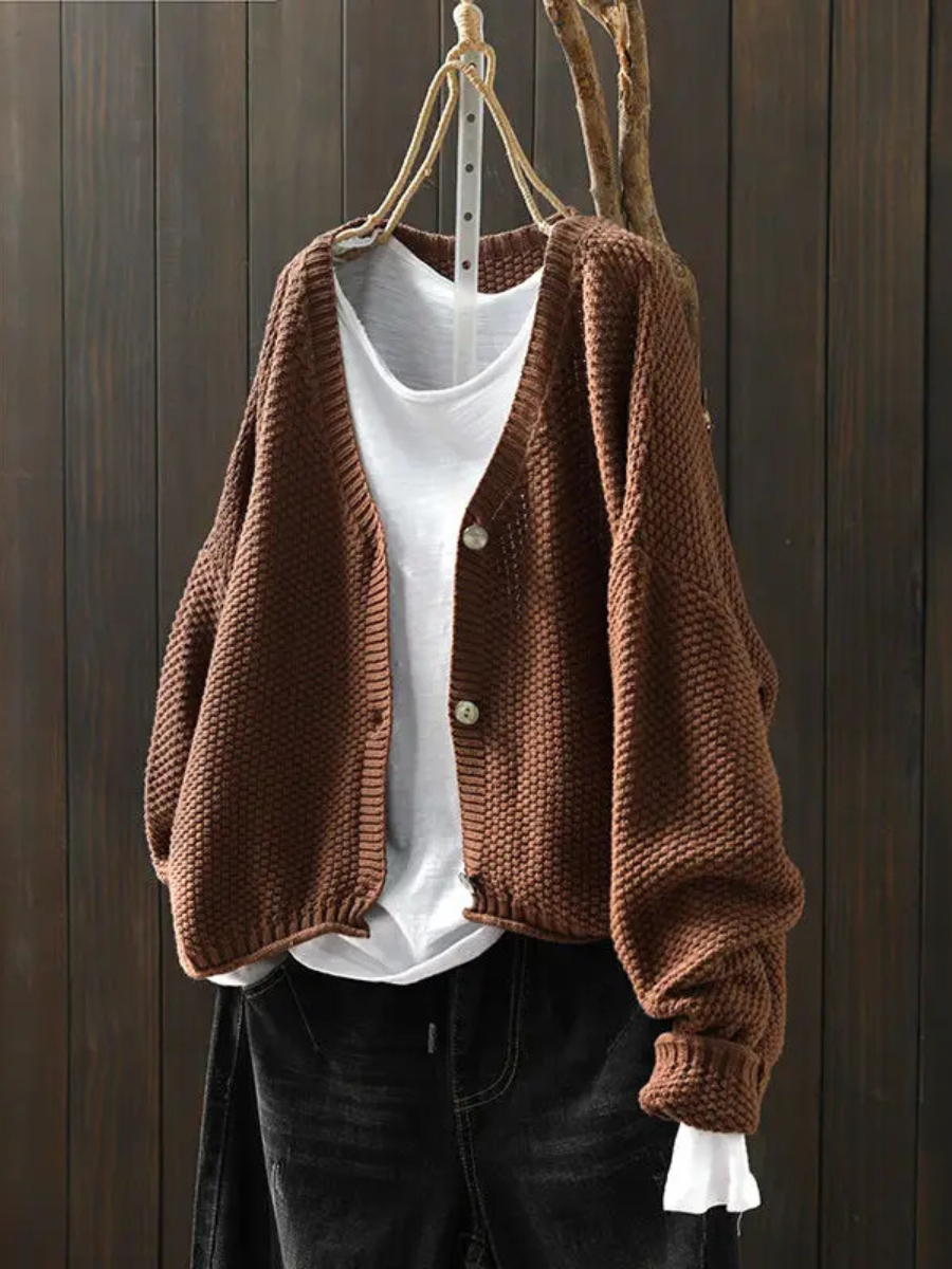 Women's Relaxed Oversized Knit Cardigan