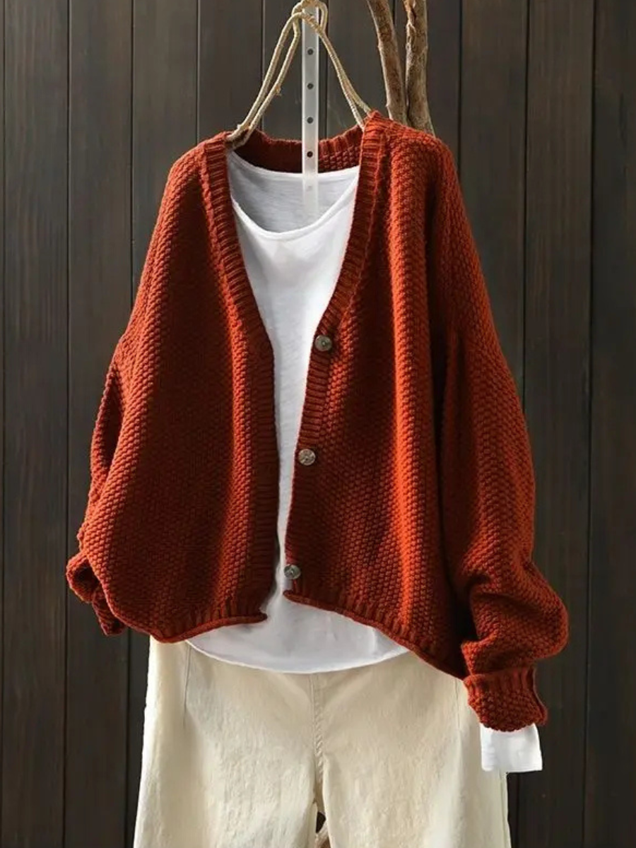 Women's Relaxed Oversized Knit Cardigan