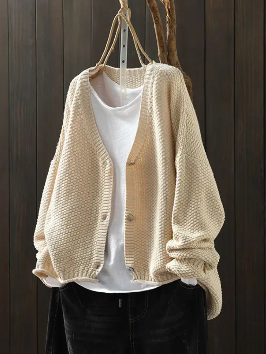Women's Relaxed Oversized Knit Cardigan