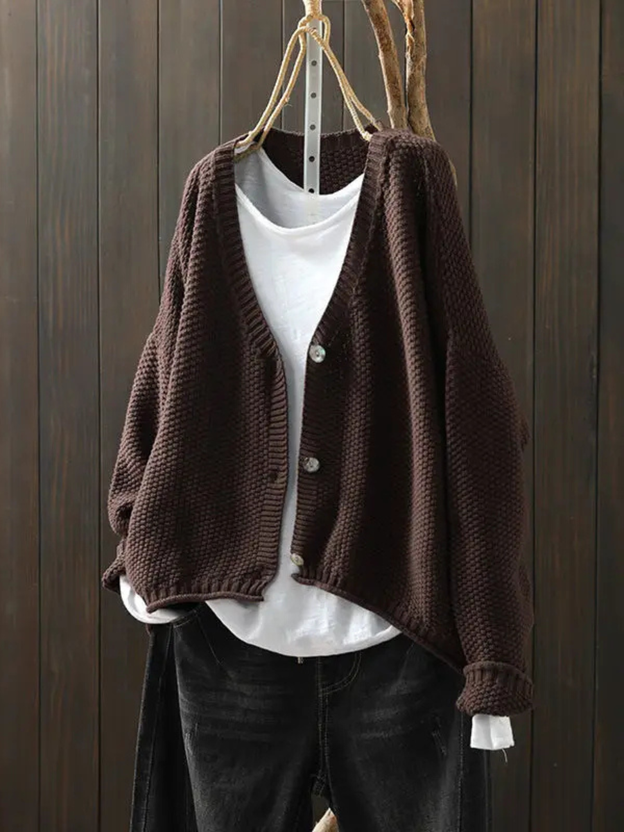 Women's Relaxed Oversized Knit Cardigan