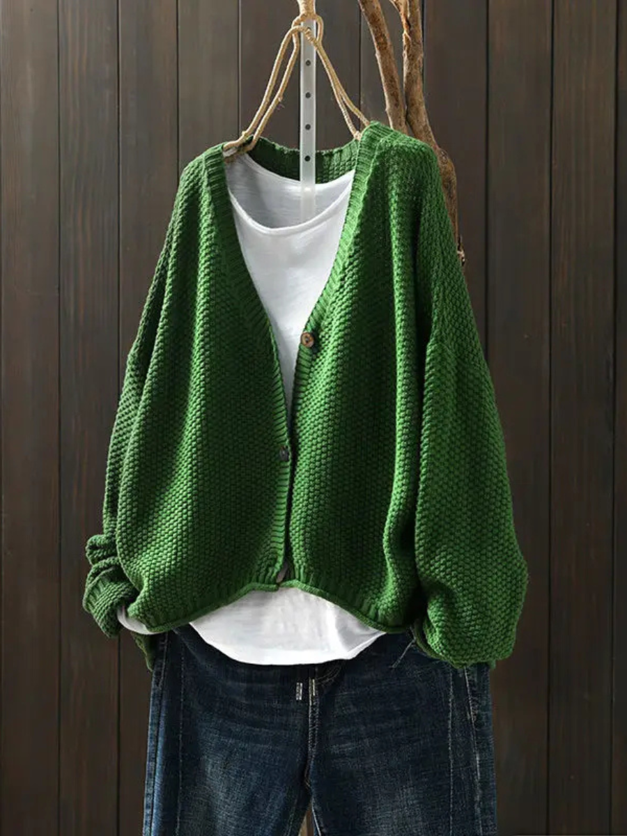 Women's Relaxed Oversized Knit Cardigan