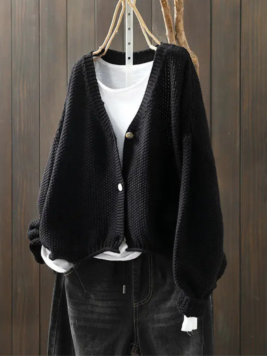 Women's Relaxed Oversized Knit Cardigan