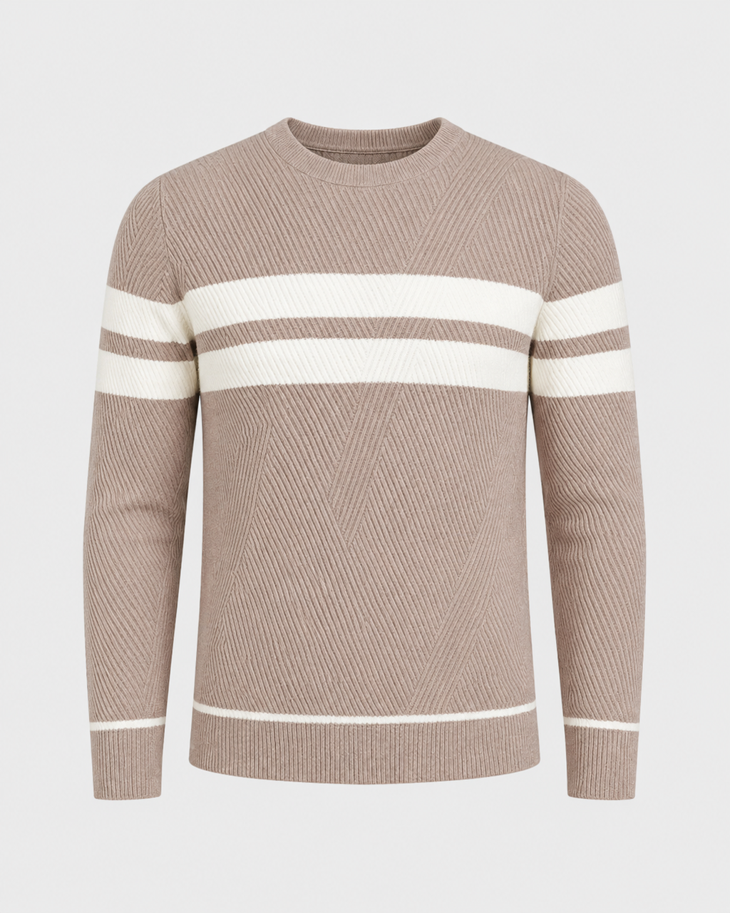 Men's Everyday Textured Knit Crew Neck Pullover