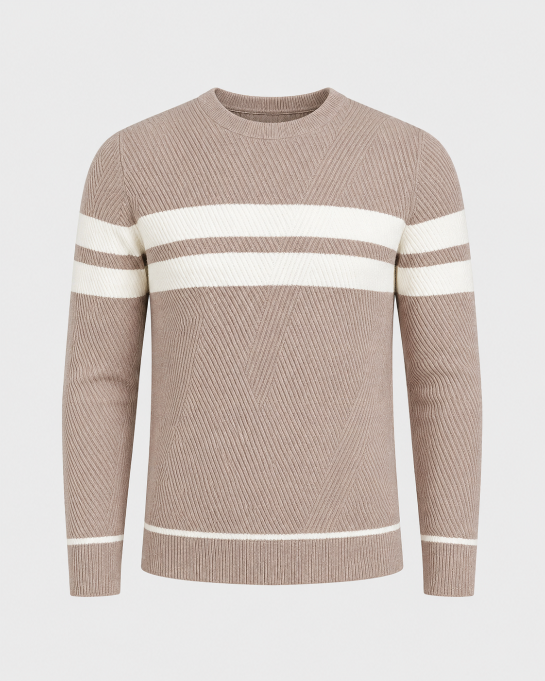 Men's Everyday Textured Knit Crew Neck Pullover