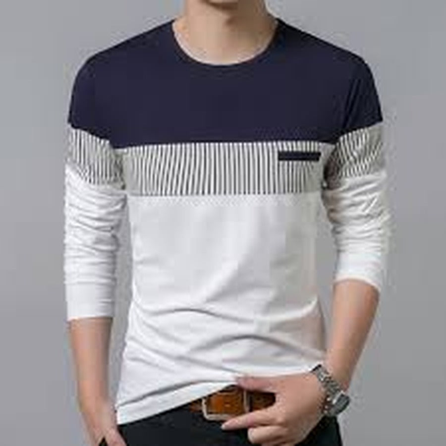 Men's Regular-Fit Printed Crew Neck Pullover