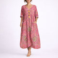 Women's Boho Paisley Autumn Occasion Maxi Dress