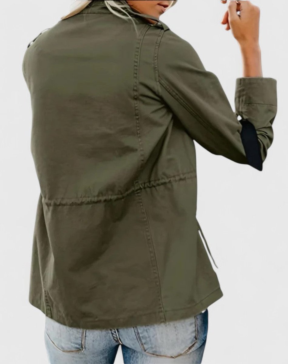 Women's Drawstring-Waist Lightweight Utility Jacket