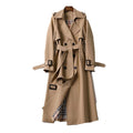 Women's Belted Double-Breasted Longline Mac