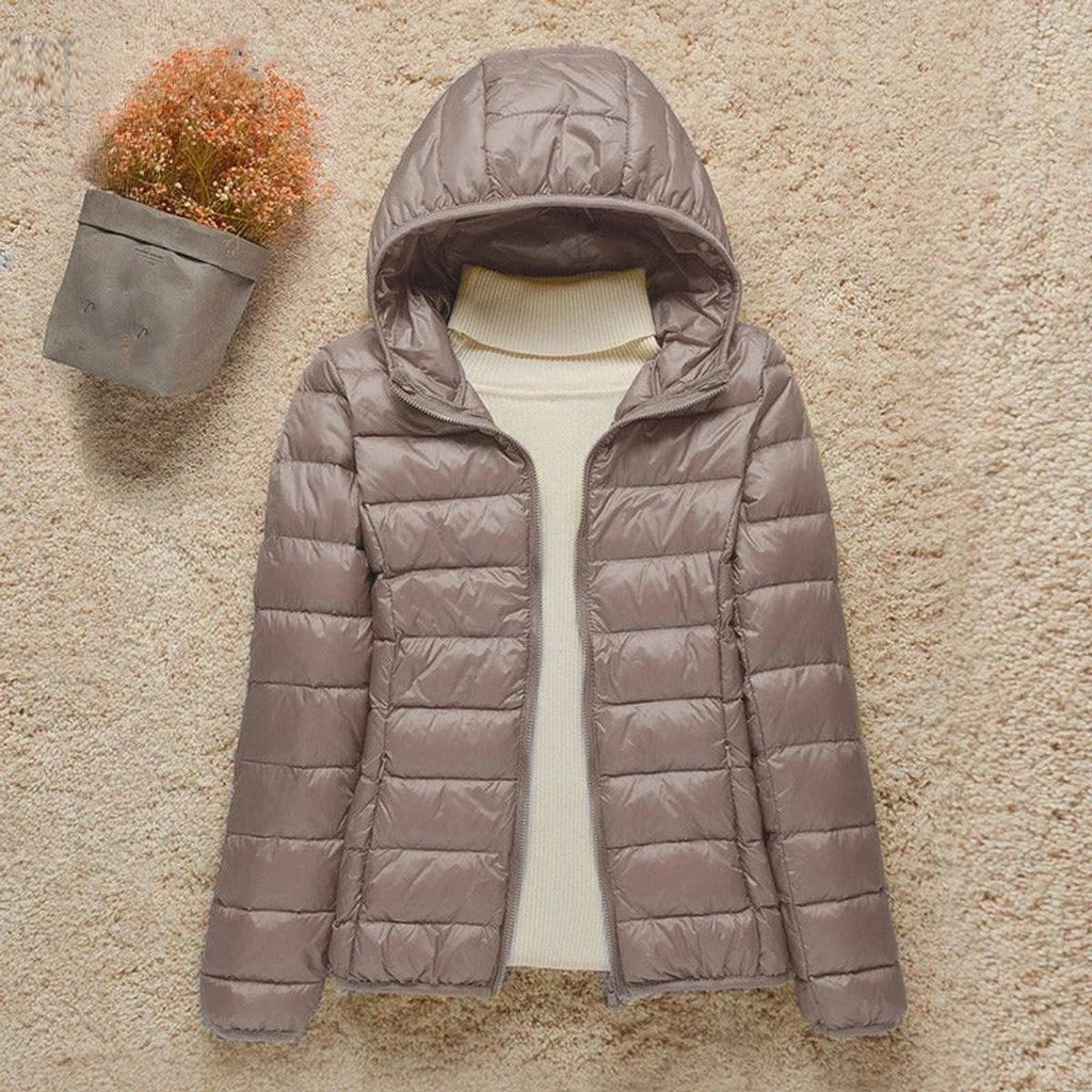Women's Packable Lightweight Hooded Puffer