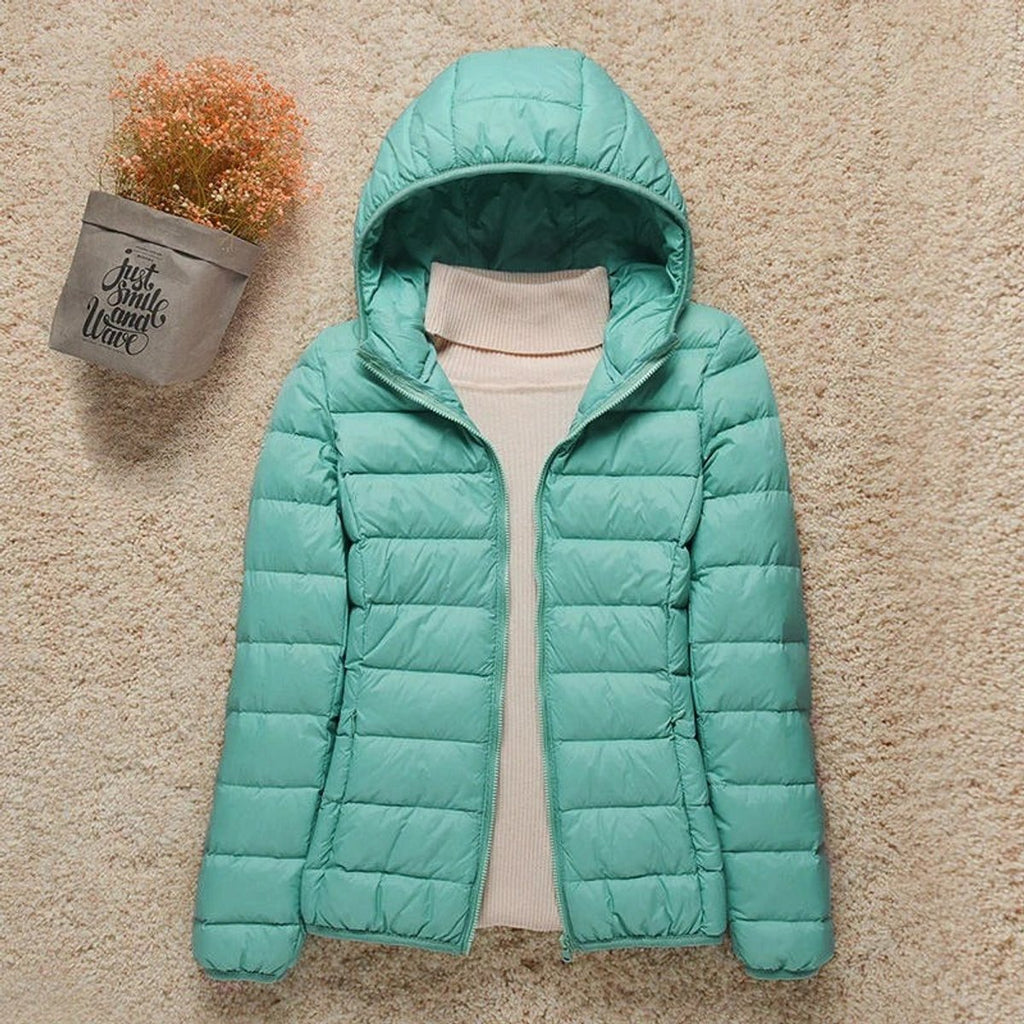 Women's Packable Lightweight Hooded Puffer