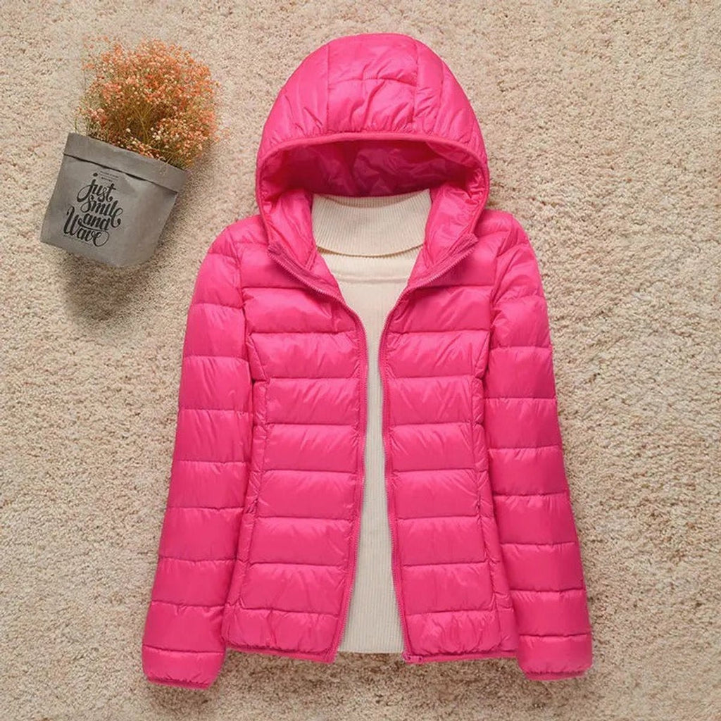 Women's Packable Lightweight Hooded Puffer