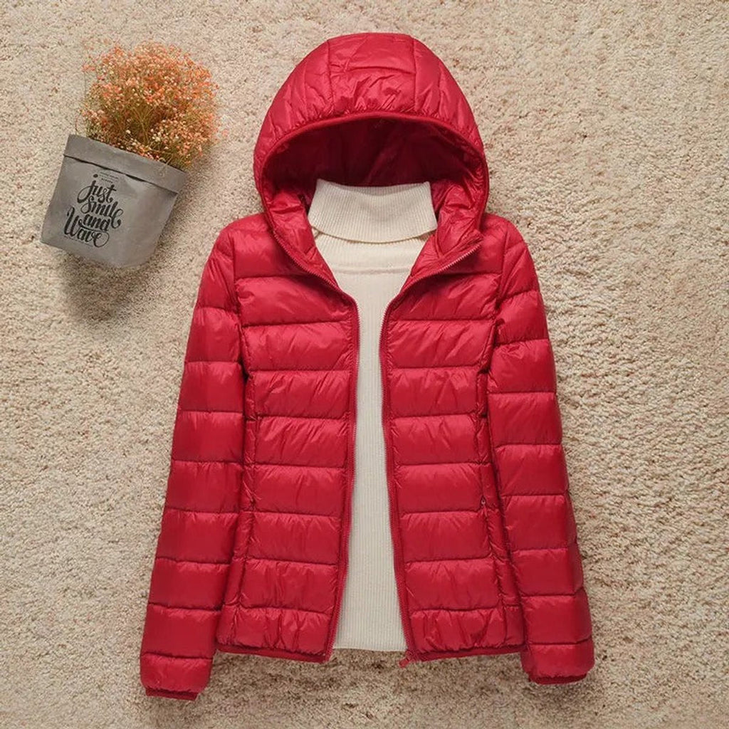Women's Packable Lightweight Hooded Puffer