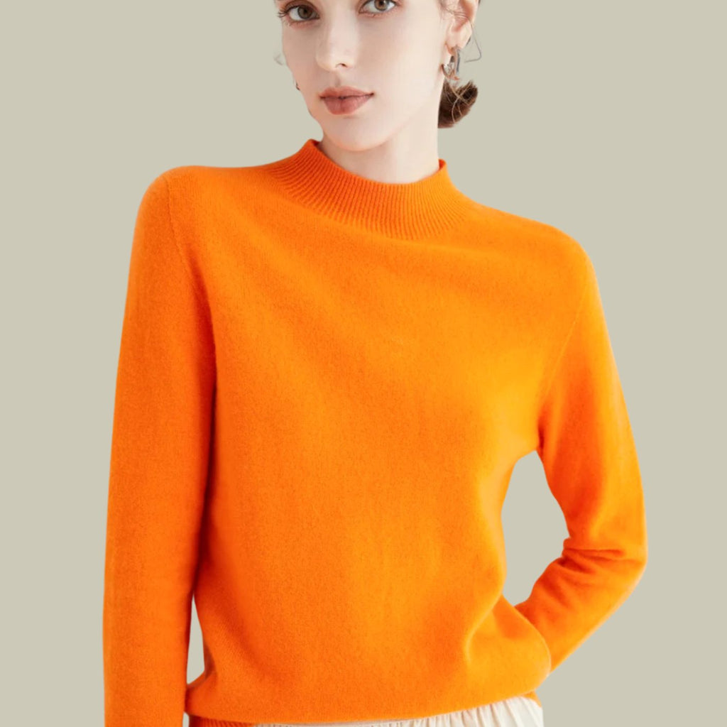 Women's Long-Sleeve Merino Mock Neck Pullover