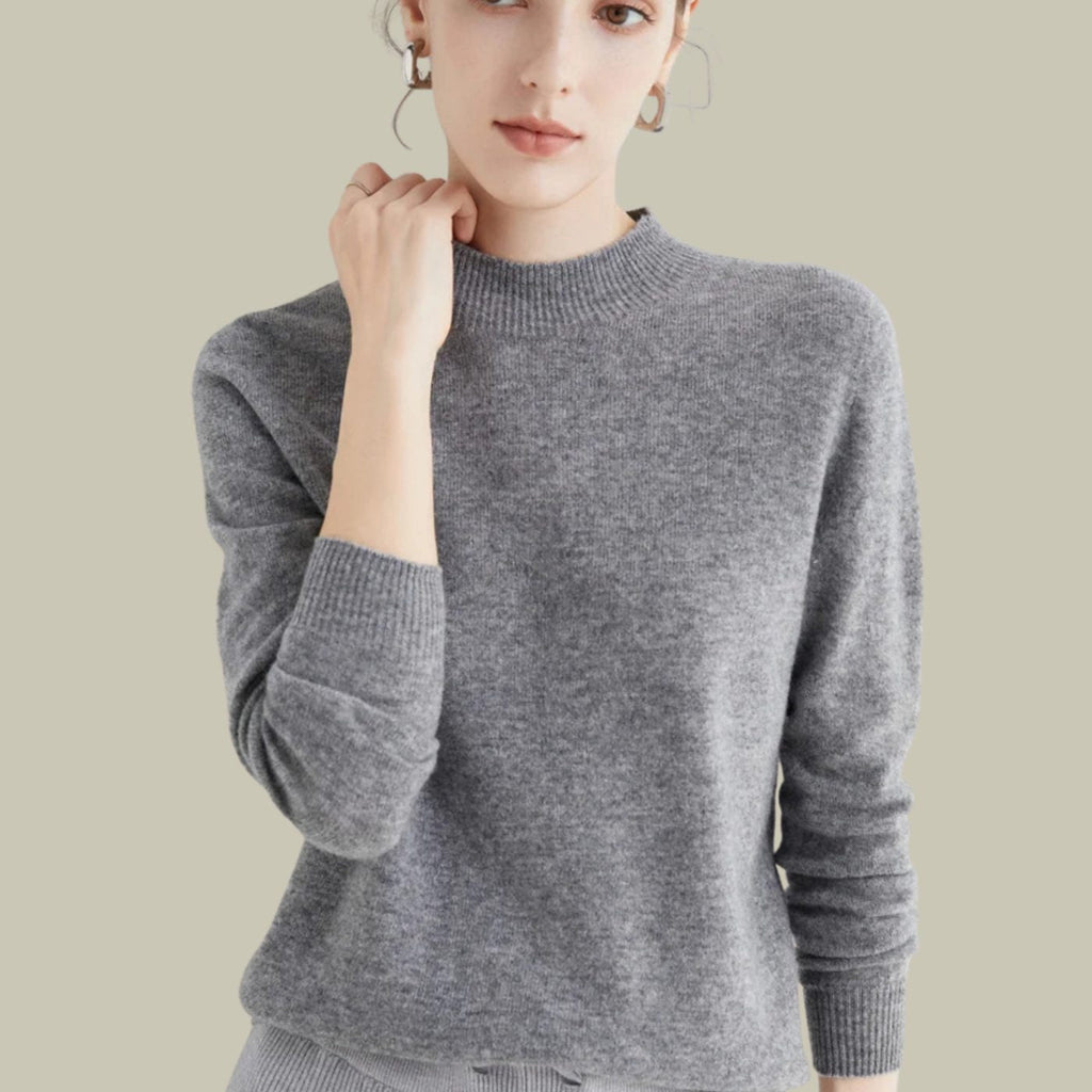 Women's Long-Sleeve Merino Mock Neck Pullover