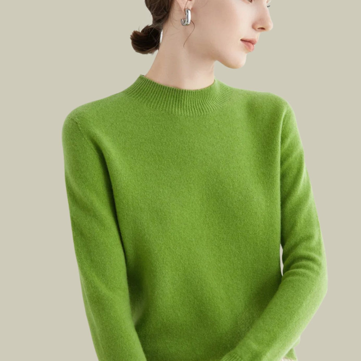 Women's Long-Sleeve Merino Mock Neck Pullover