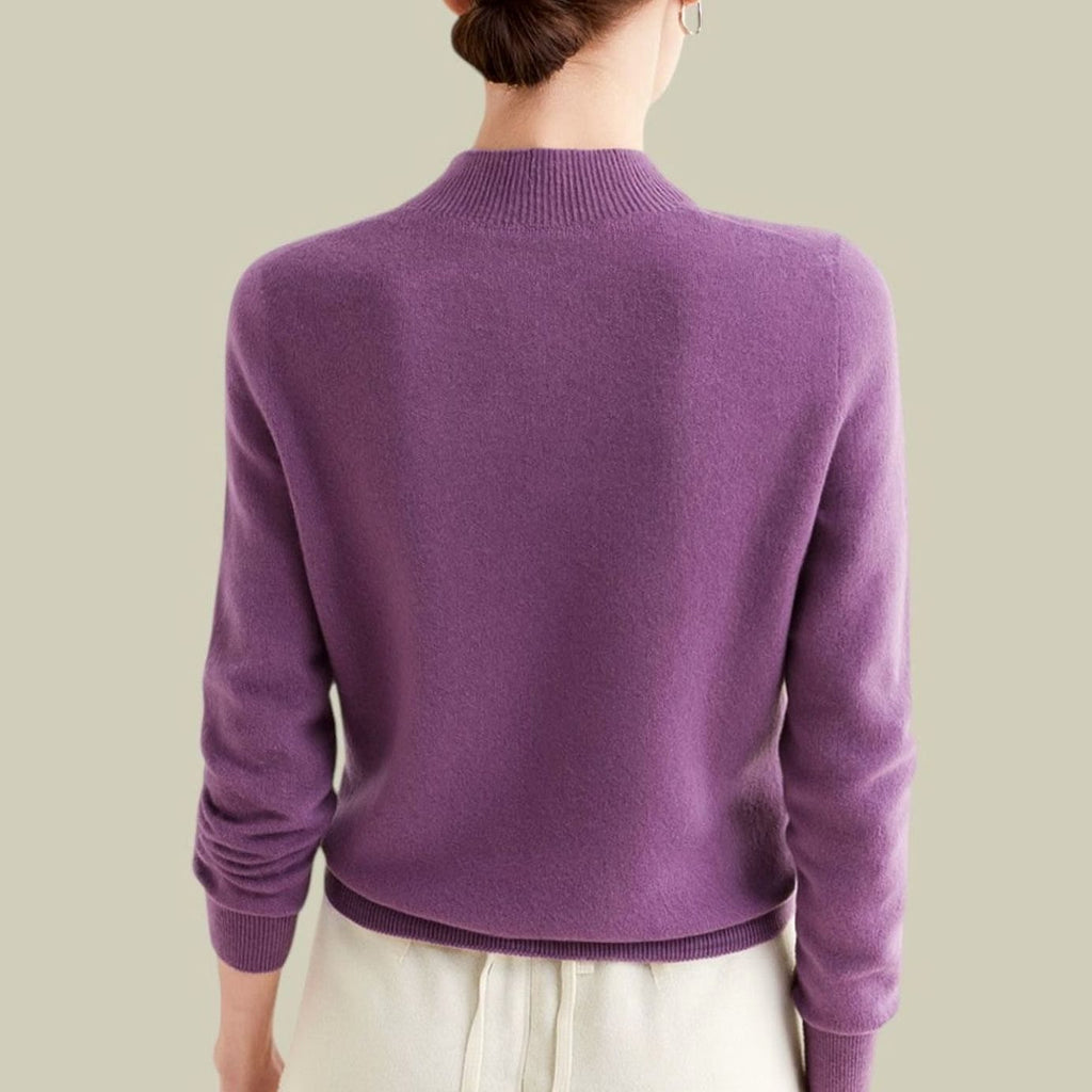 Women's Long-Sleeve Merino Mock Neck Pullover