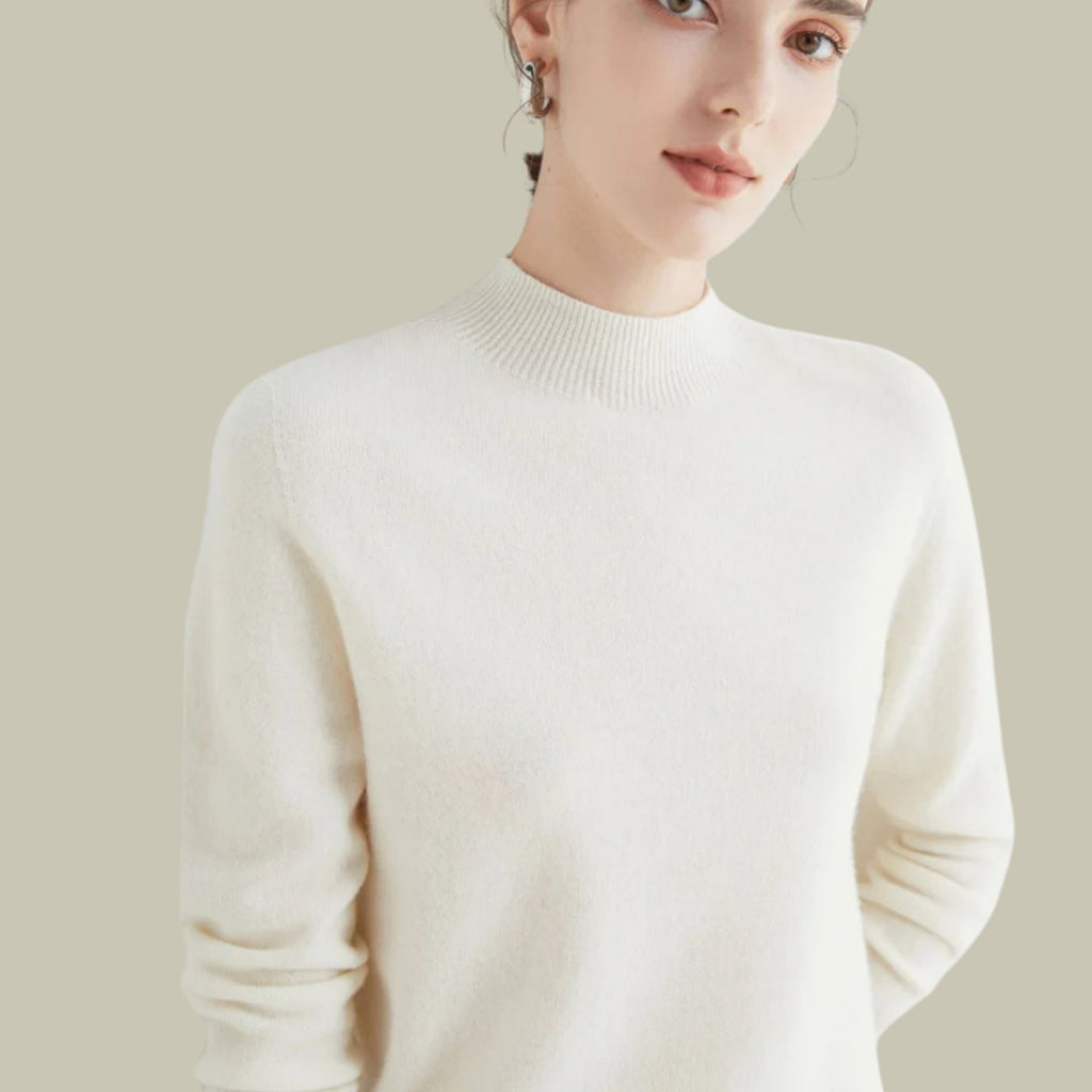 Women's Long-Sleeve Merino Mock Neck Pullover