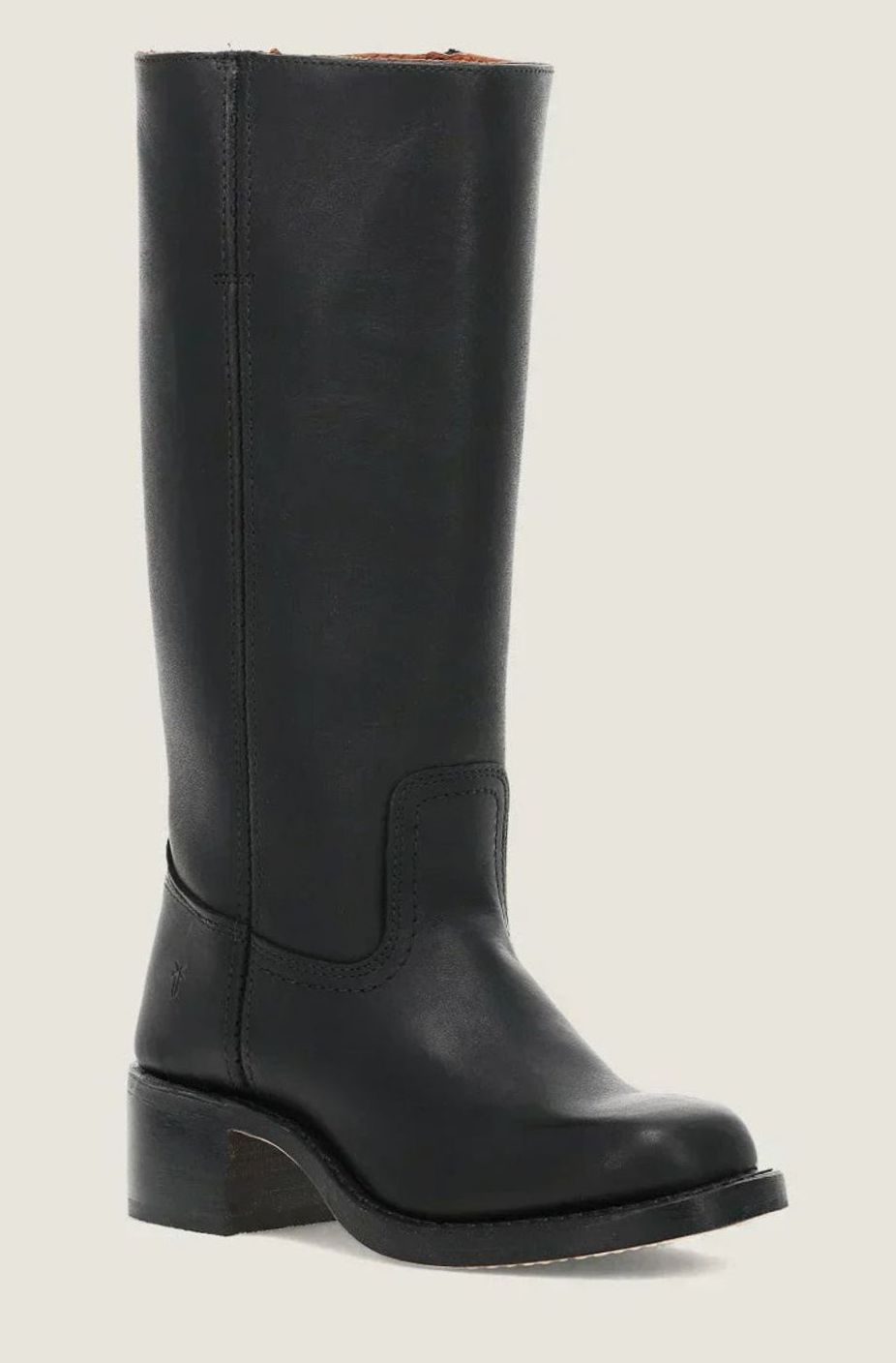 Women's Classic Western Stacked Heel Calf Boots