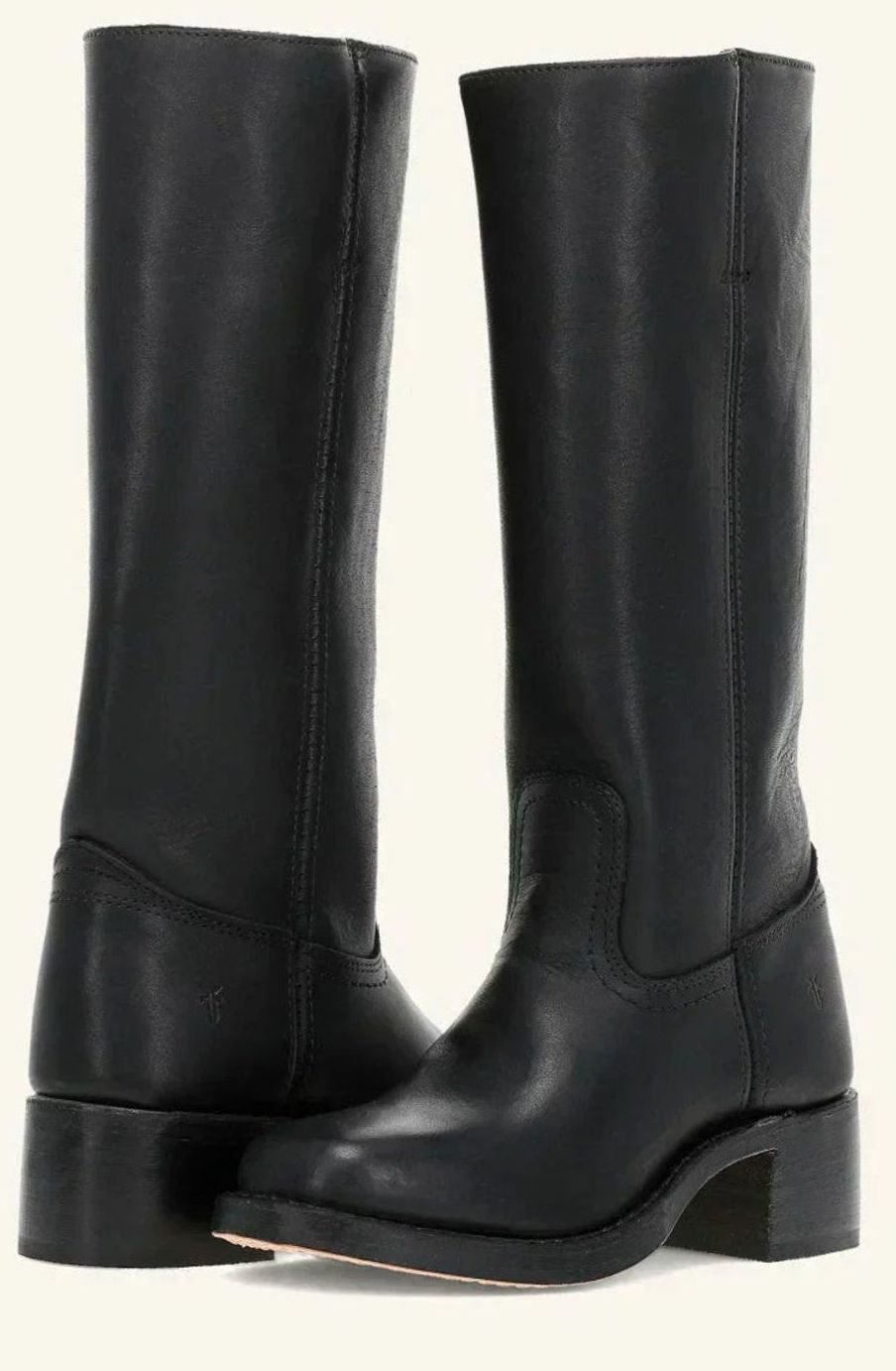 Women's Classic Western Stacked Heel Calf Boots