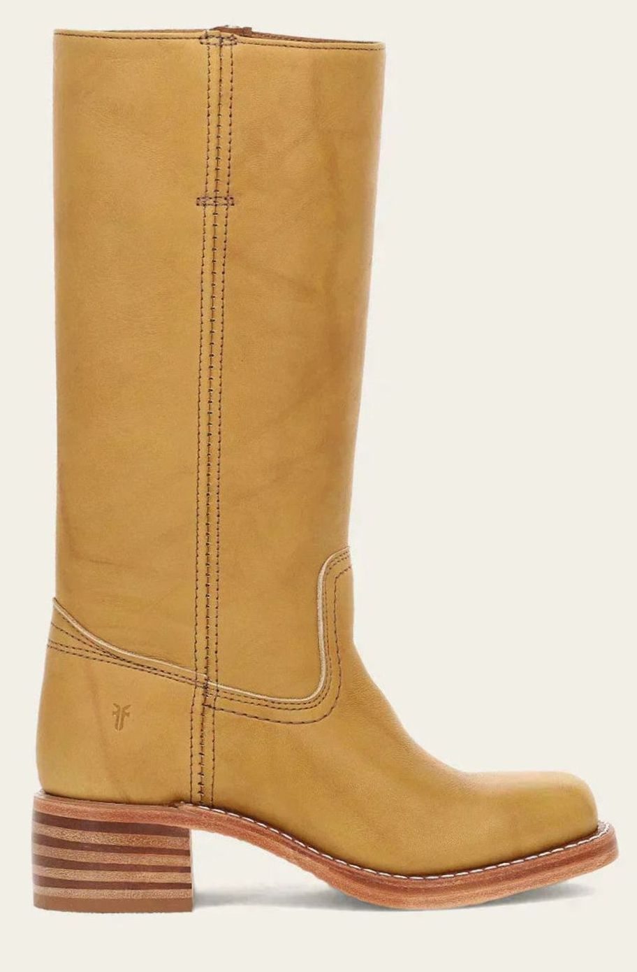 Women's Classic Western Stacked Heel Calf Boots