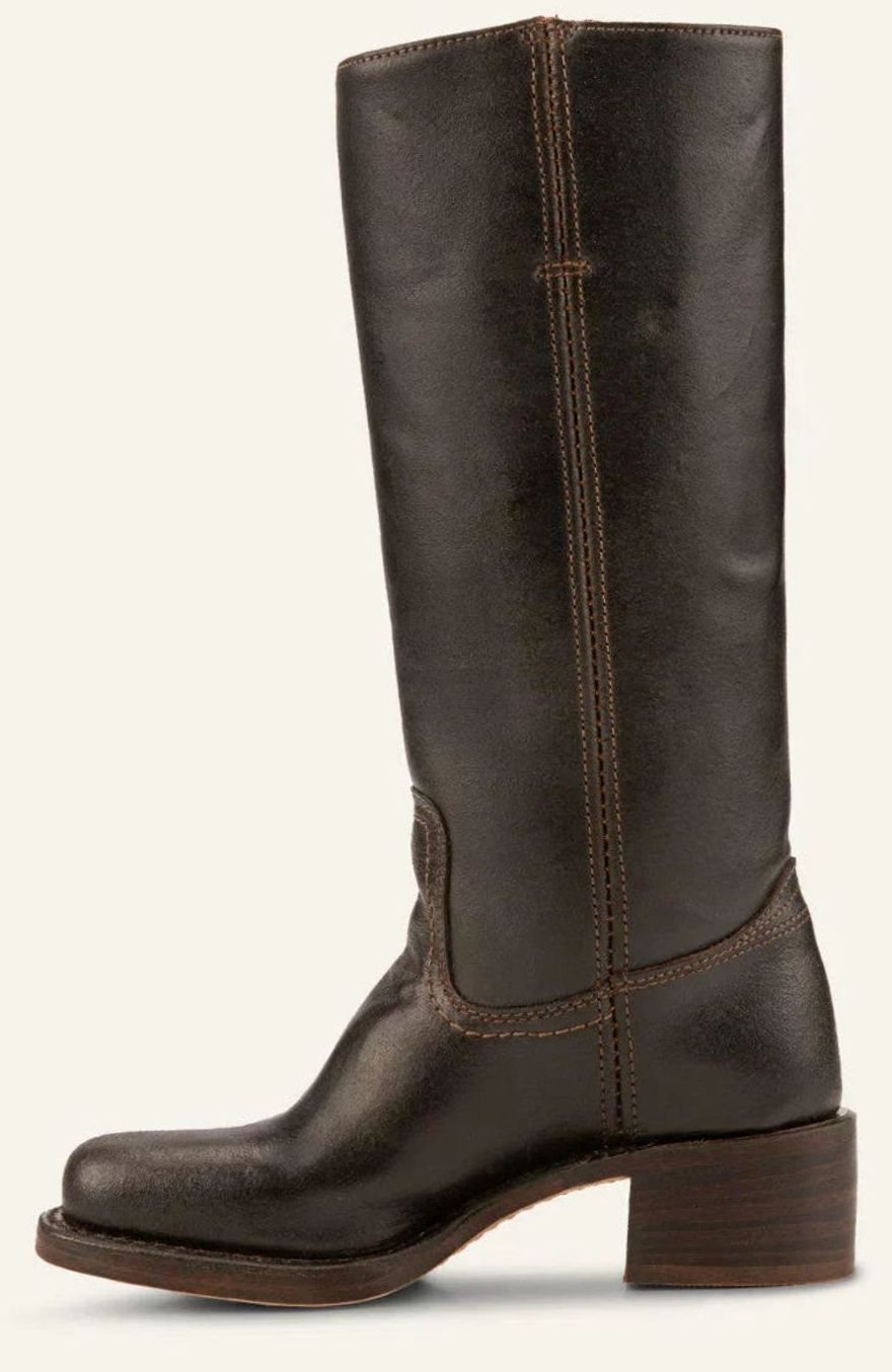 Women's Classic Western Stacked Heel Calf Boots