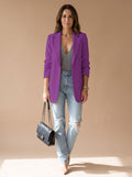 Women's Smart-Casual Longline Edge-to-Edge Blazer