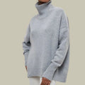 Women's Oversized Cosy Knit Polo Neck Jumper