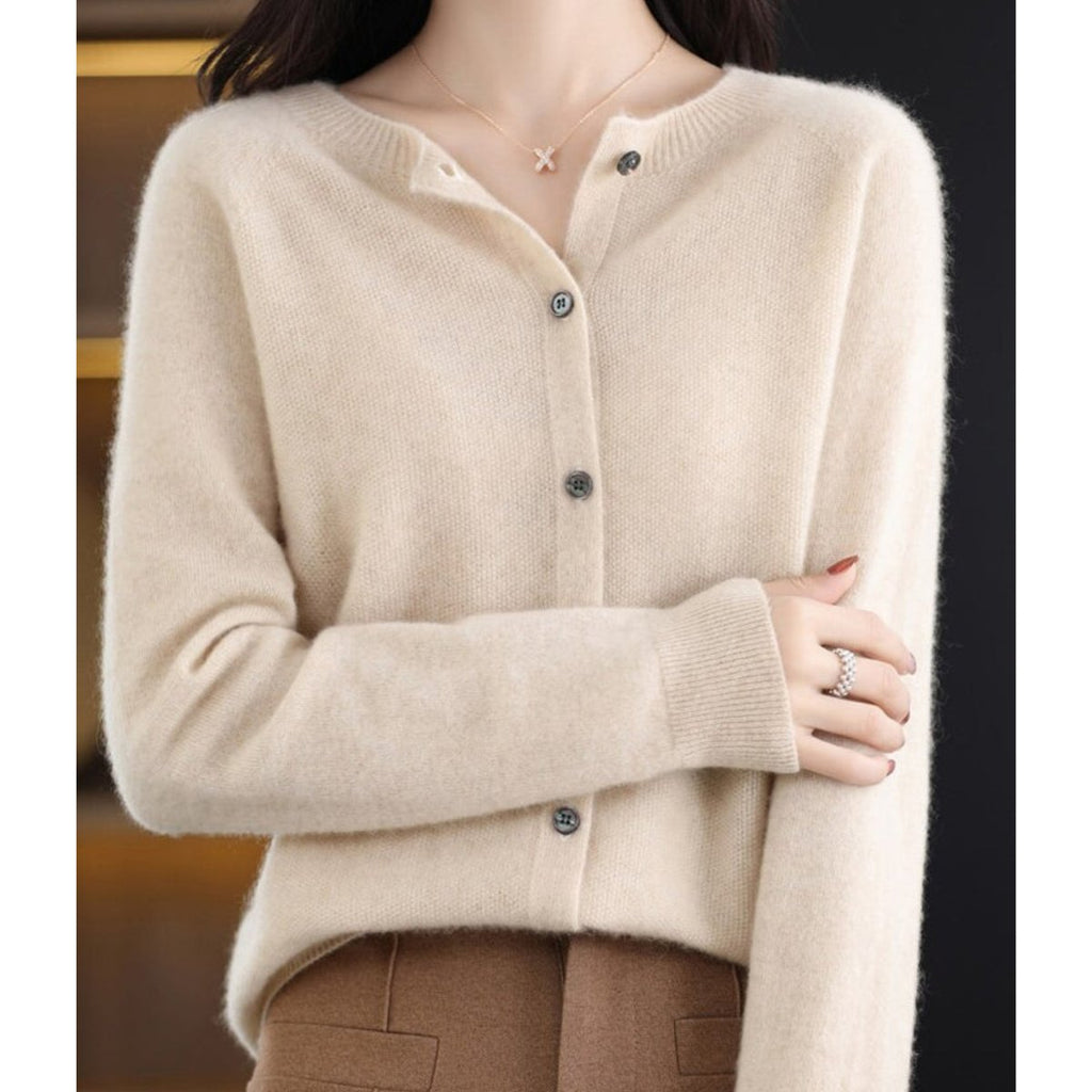 Women's Oversized Merino Button-Through Cardigan