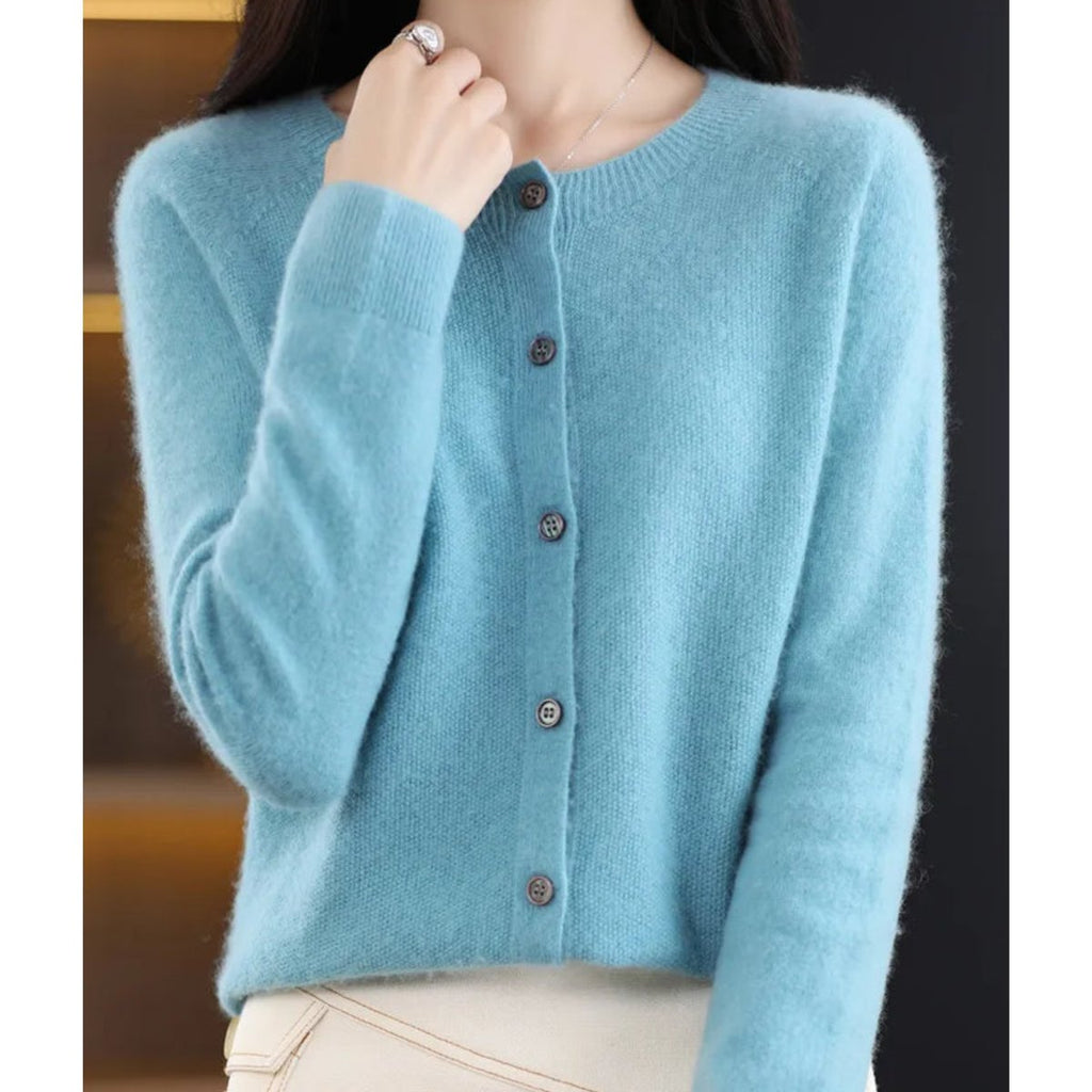Women's Oversized Merino Button-Through Cardigan