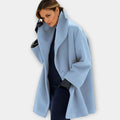 Women's Relaxed Wide-Collar Winter Topcoat