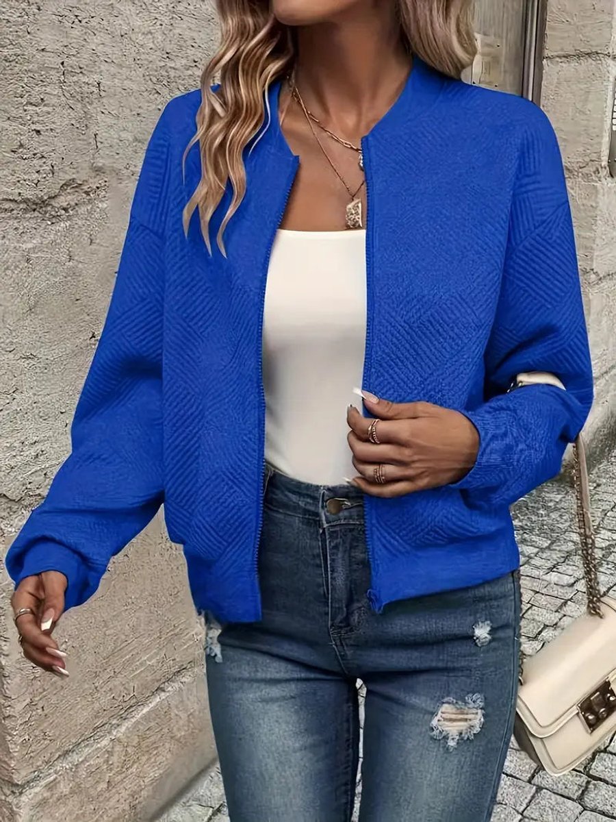 Women's Textured Quilted Cropped Blouson