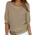 Women's Relaxed Batwing Knitted Jumper