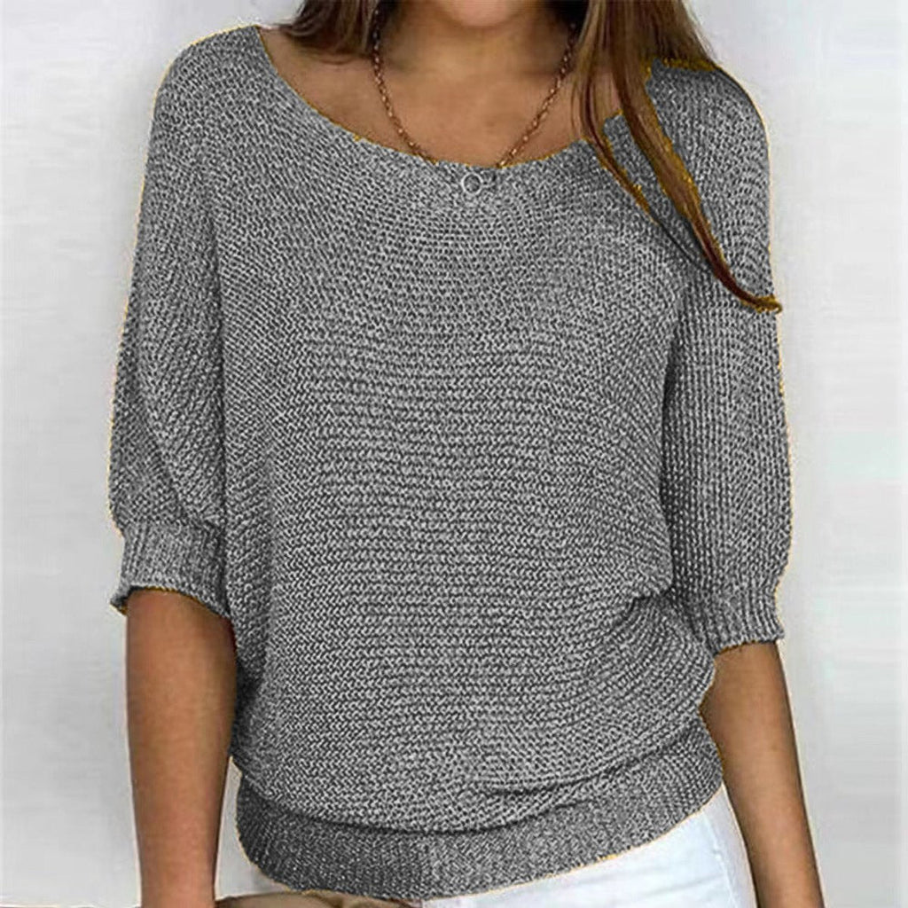 Women's Relaxed Batwing Knitted Jumper