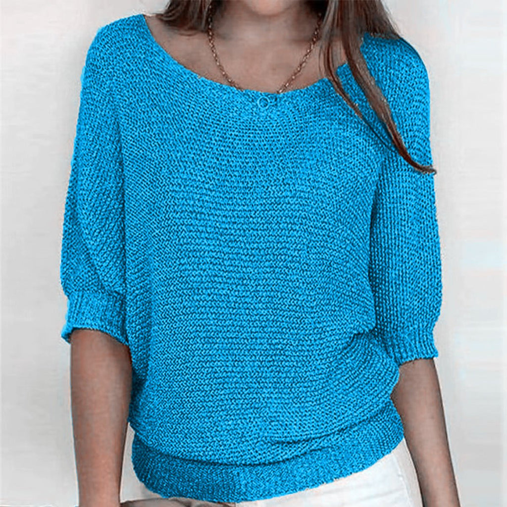 Women's Relaxed Batwing Knitted Jumper