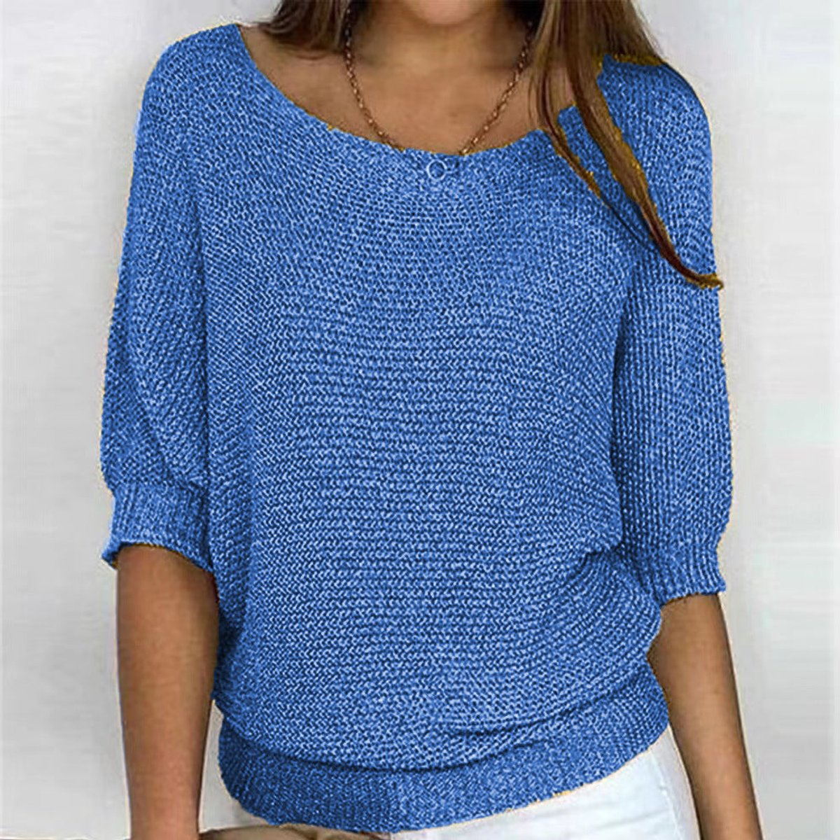 Women's Relaxed Batwing Knitted Jumper