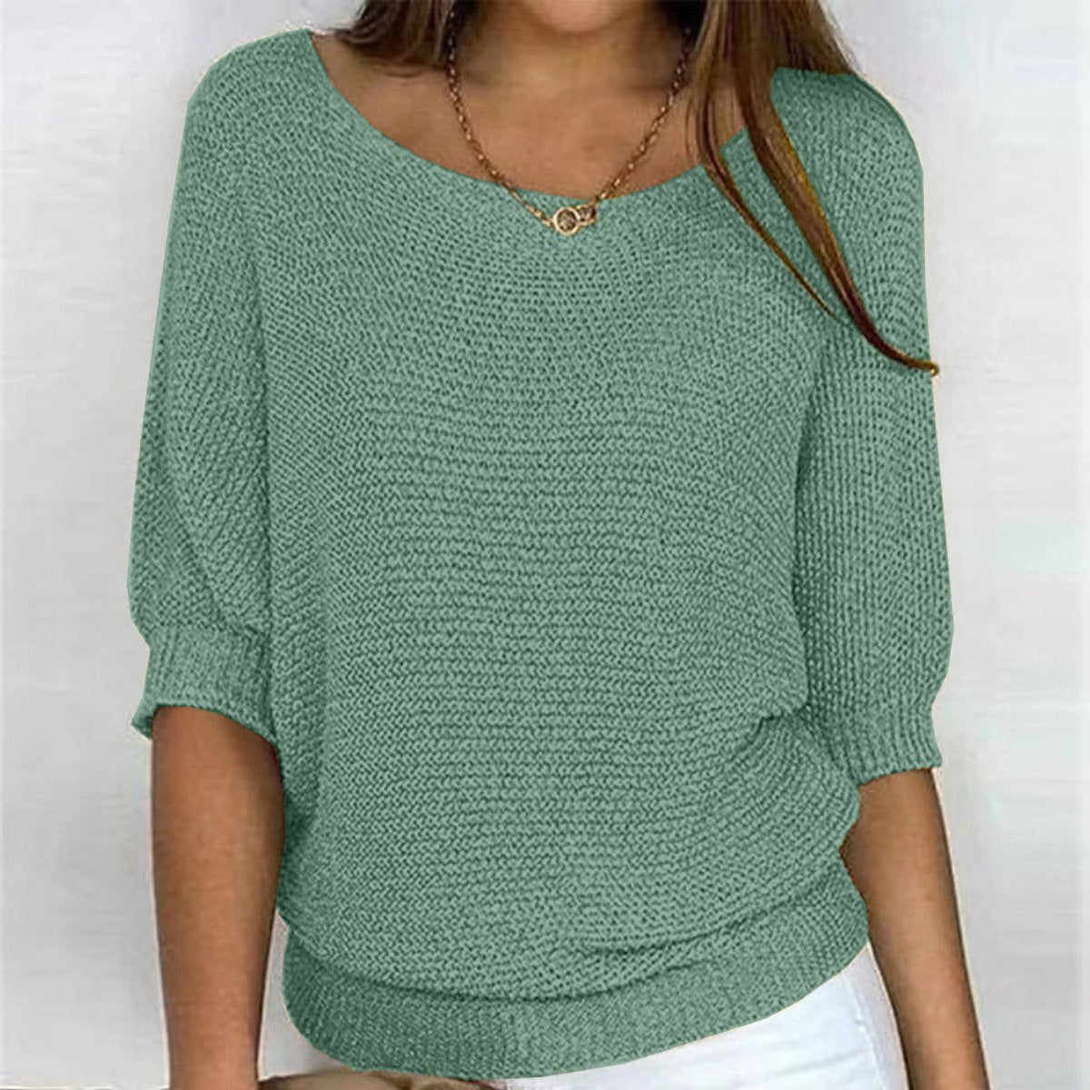 Women's Relaxed Batwing Knitted Jumper