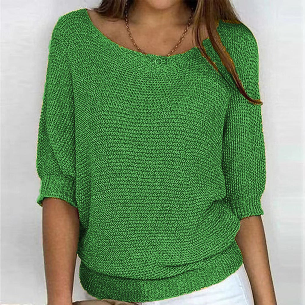 Women's Relaxed Batwing Knitted Jumper