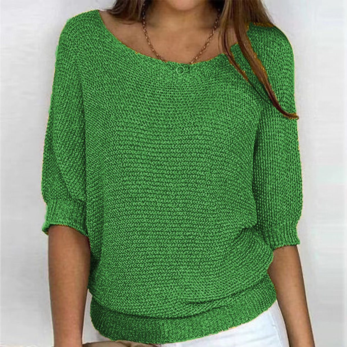 Women's Relaxed Batwing Knitted Jumper