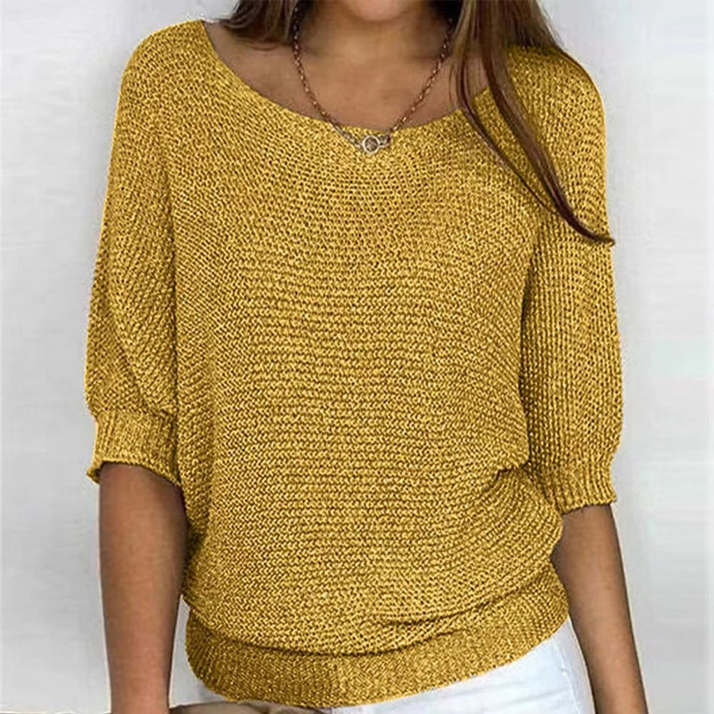 Women's Relaxed Batwing Knitted Jumper