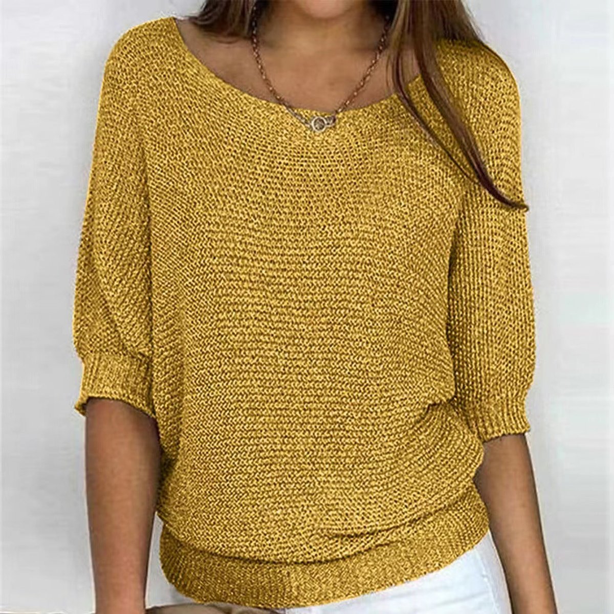 Women's Relaxed Batwing Knitted Jumper