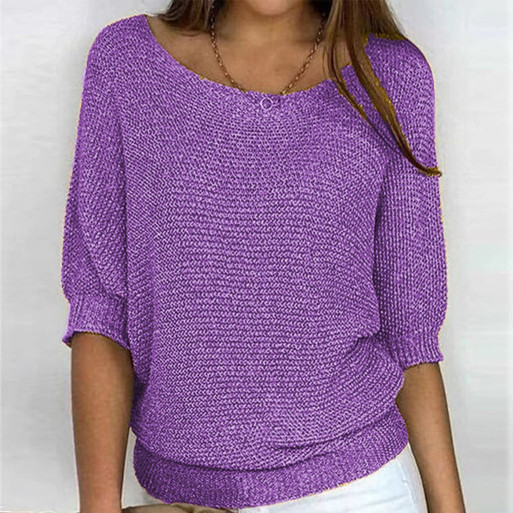 Women's Relaxed Batwing Knitted Jumper